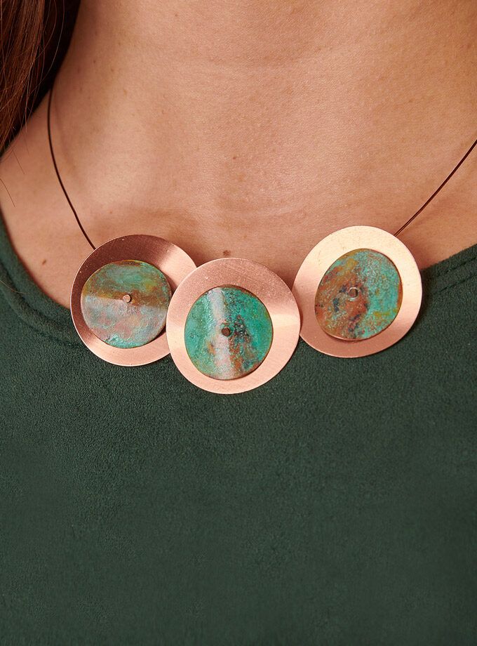 Gargantilla Cobre Soles Combinados