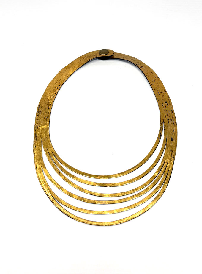 Collar seis vueltas reversible color Oro / Plata