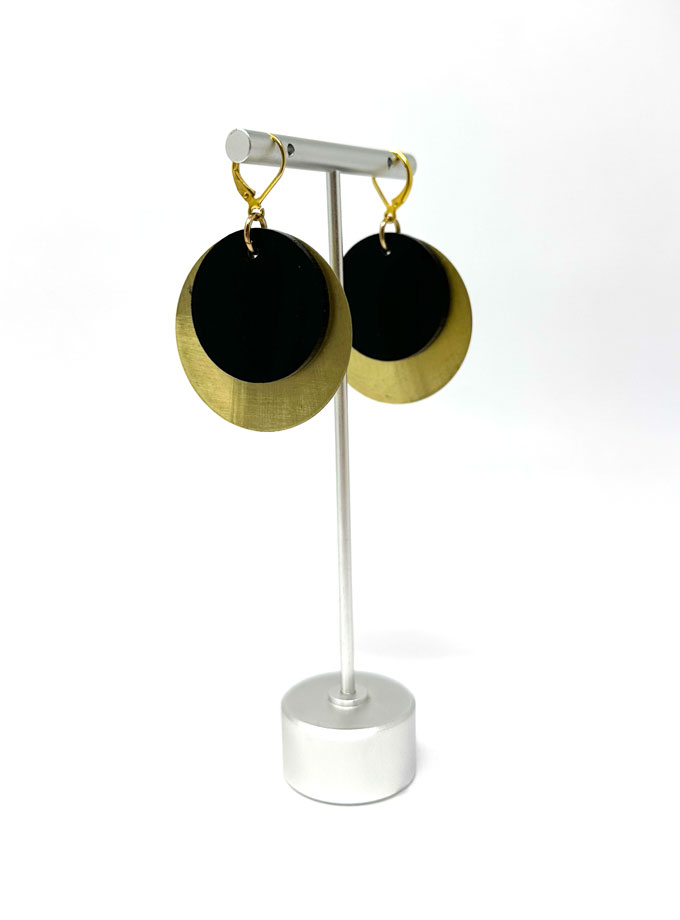 Aros Sol Colgante Black Bronce