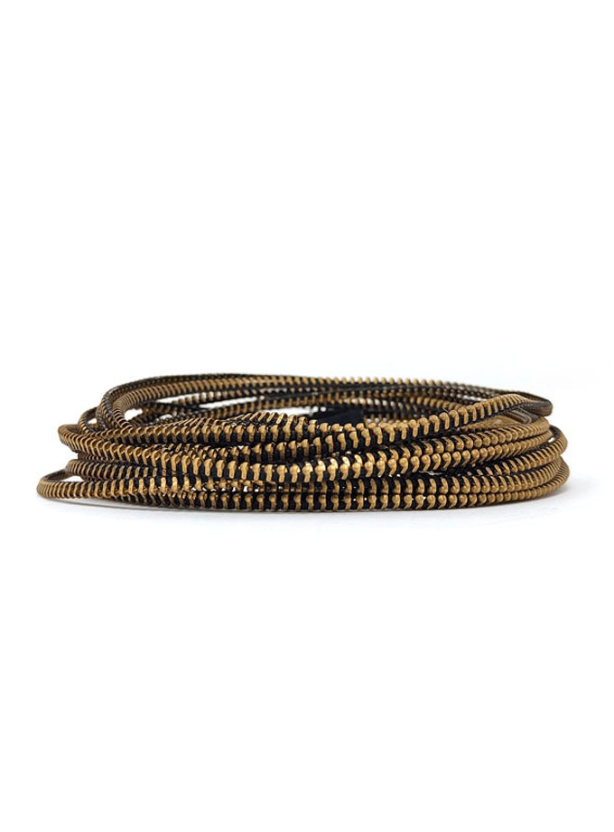 Collar Ondas Bronce (tres usos)